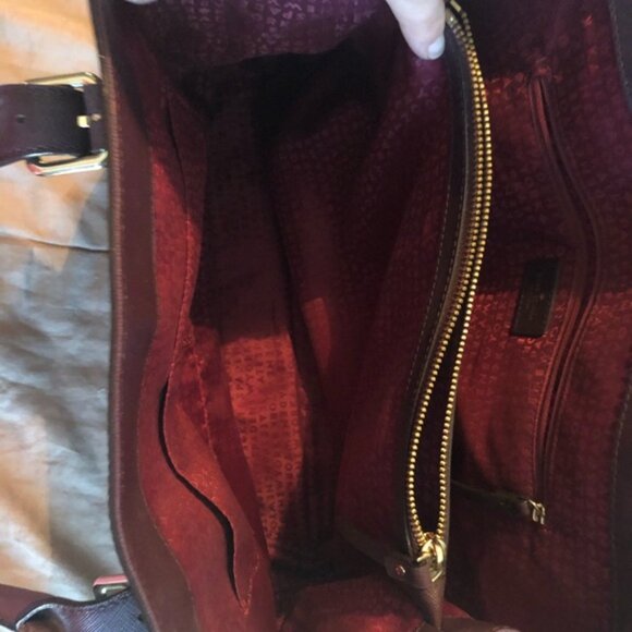 Plum Colored Kate Spade Tote - Picture 7 of 8